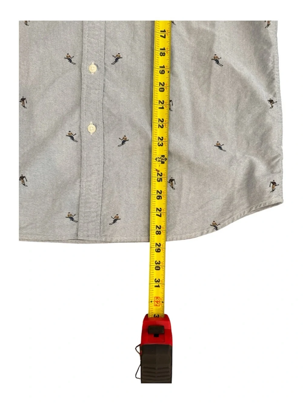 J. Crew Women’s XL Slim Fit Denim Skirer Button Up Shirt Embroidered Chambray